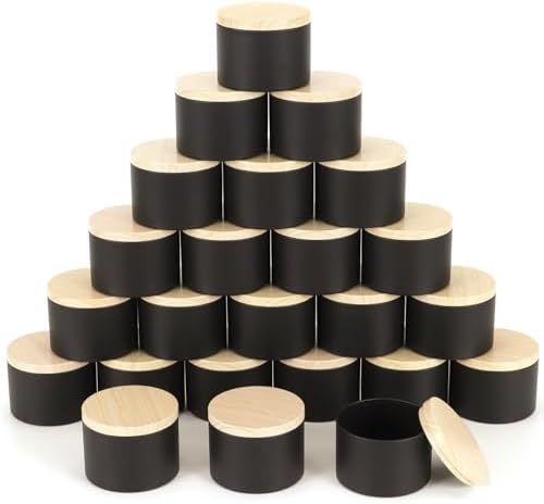 SONVIIBOX 24 Piece 8oz Candle Tin Set
