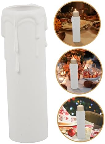 12pcs Plastic Drip Candle Sleeves for Chandeliers and Holders