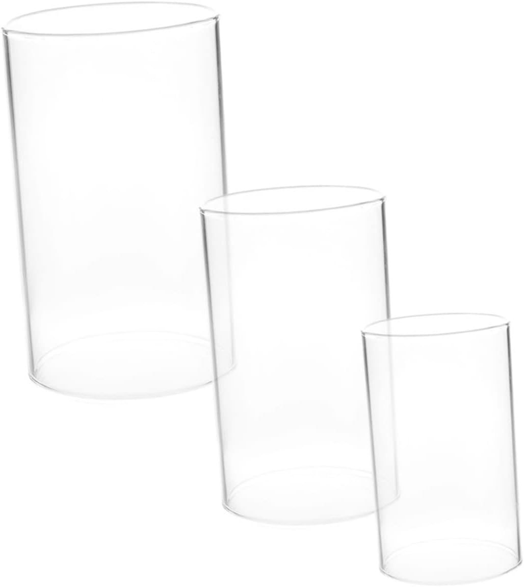 3pcs Boho Style Glass Candle Holders for Christmas Decor