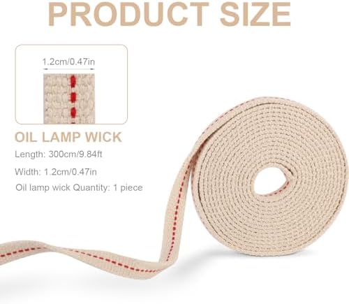Gosknor Oil Lamp Wicks 984ft Replacement Wicks