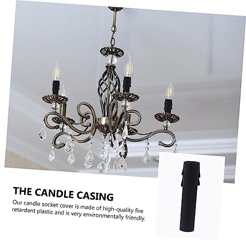 20pcs Teardrop Candle Sleeves for E12 Chandelier Base Socket Covers