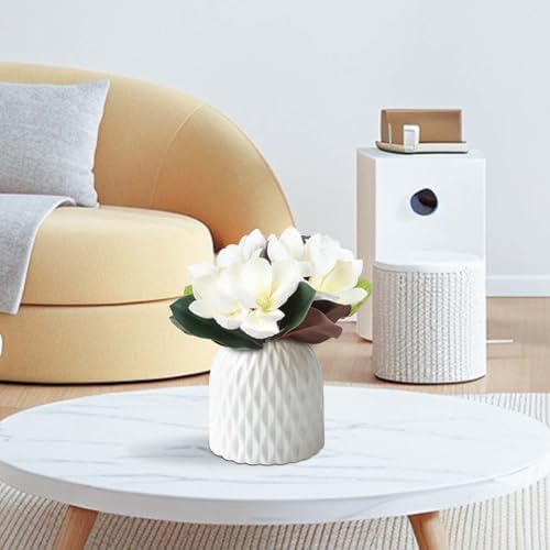 Lovmeety 2 Bundles Artificial Magnolia Flowers