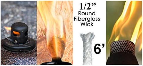 Dans Daughters 12 x 6 Round Fiberglass Wick Replacement