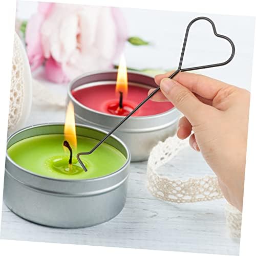 4pcs Heart Design Iron Candle Wick Tools Set