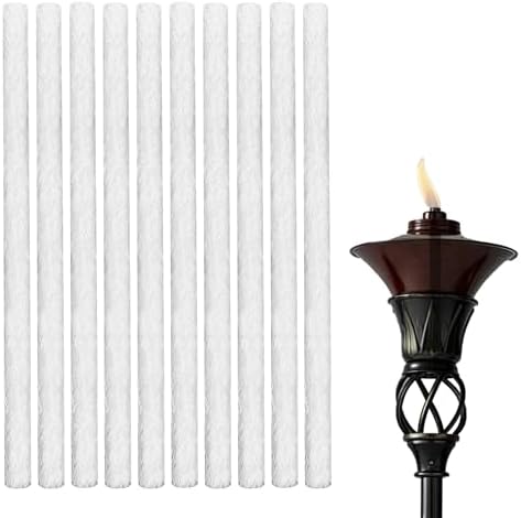 Light Long Life Fiberglass Wicks for Tiki Candles