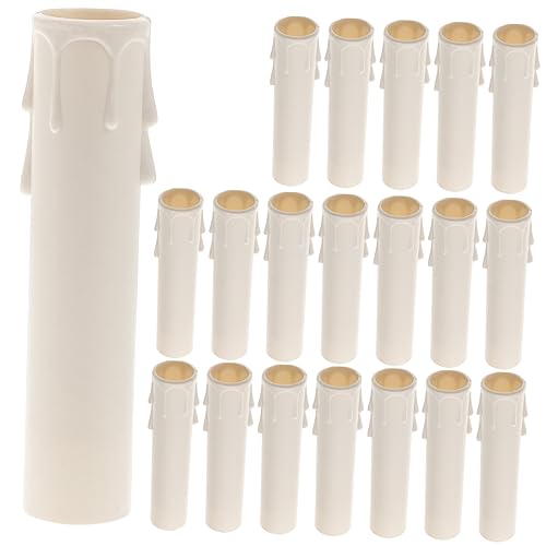 Jojofuny 20pcs Candle Covers for Chandelier Replacement