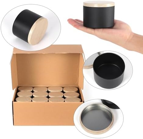 SONVIIBOX 24 Piece 8oz Candle Tin Set