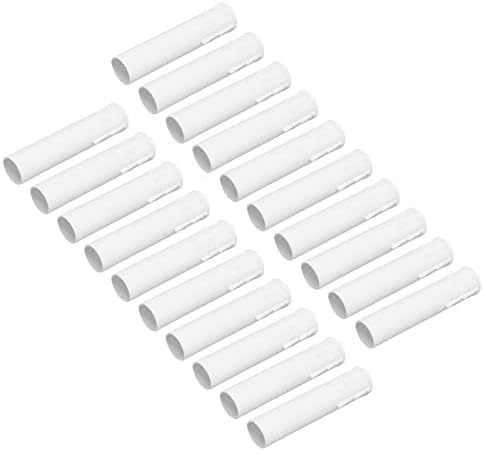 White Candle Covers 20pcs E12 Socket Sleeves for Chandeliers