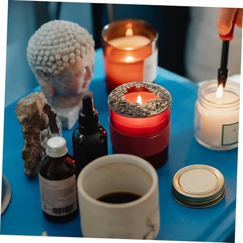 COHEALI Pinecone Candle Topper Sleeve Antique Zinc Alloy Decor