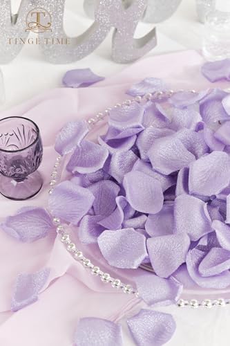 TINGE TIME 300pcs Silk Rose Petals Gold Yarn Wedding Decor