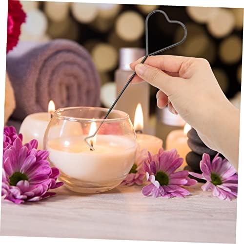 4pcs Heart Design Candle Wick Extinguisher Hooks for Thin Candles