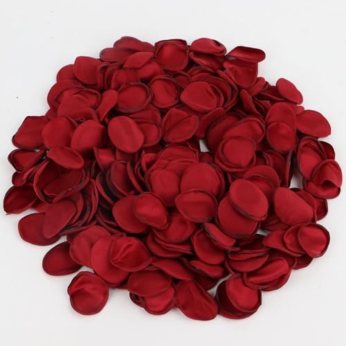 LGEGE Silk Rose Petals 300 Pcs Set Burgundy
