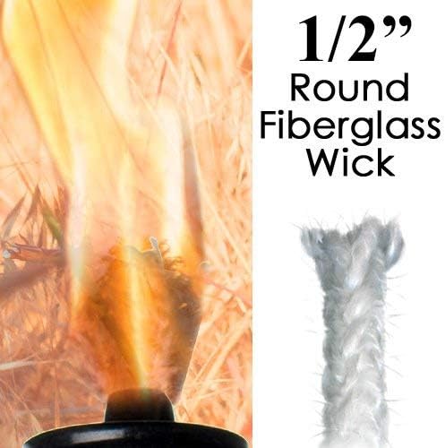12 x 6 Fiberglass Wick Replacement for Kerosene Lamps