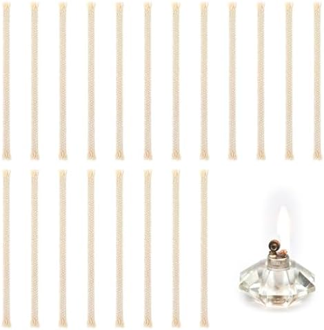 20 PCS Cotton Oil Lamp Wicks Replacement for Candles and Burners