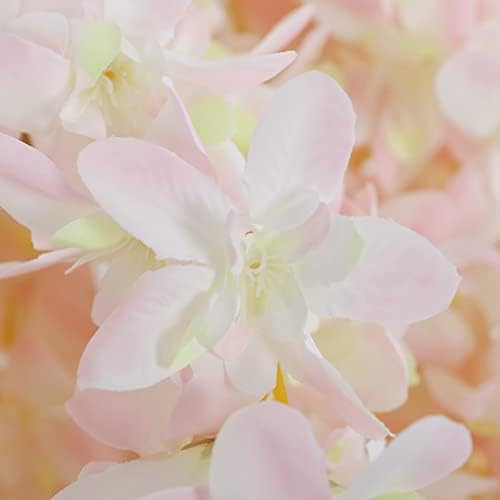 Duovlo Silk Wisteria Flower Artificial Hanging Vine Decor Set