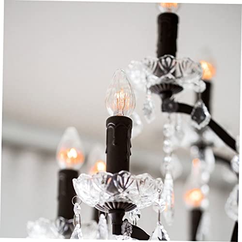 Gadpiparty Teardrop Candle Sleeves 20pcs for E12 Candelabra