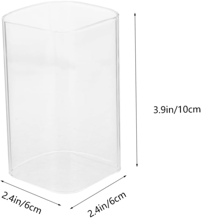 Cylindrical Glass Candle Shade Windproof Cover for Home Decor