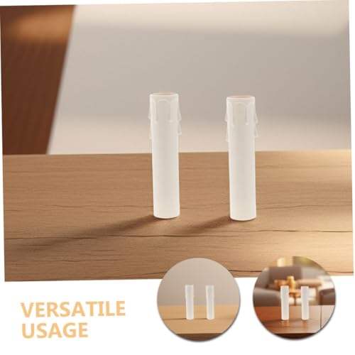 PRETYZOOM 30pcs Candelabra Base Socket Covers for Chandeliers and Candles