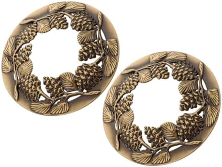 Gadpiparty 2pcs Hollow Jar Lid Covers Metal Candle Sleeves