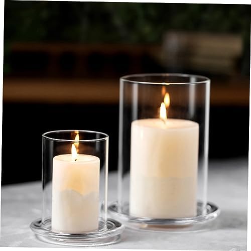 Glass Candle Holder Sleeve for Home and Desktop Decoration