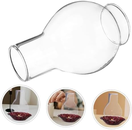 Zerodeko Clear Glass Candle Holder Sleeve for Pillar Candles 1