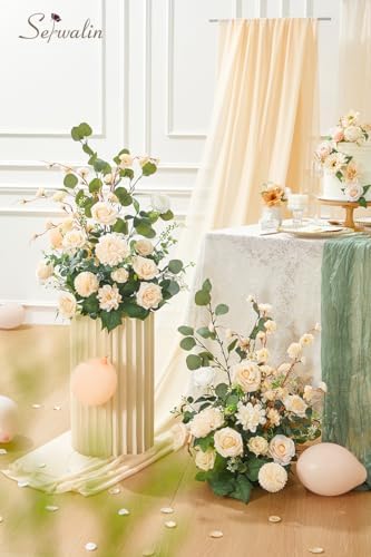 Serwalin Artificial Flowers Wedding Aisle Decor 2pcs