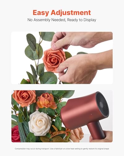 VEVOR 4PCS Standing Artificial Flowers Arrangements 175 Inch Tall Decorations