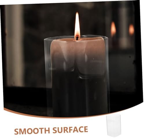 Clear Candle Holder Sleeve for Desktop Decorations