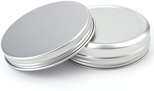 Tosnail 36 Pack 4 oz Aluminum Round Tins with Screw Top Lids