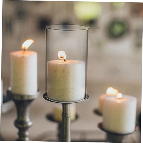 Clear Glass Candle Holder Sleeve for Pillar Candles