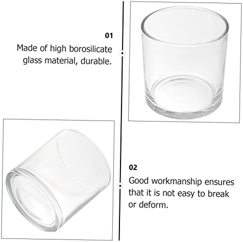 Clear Glass Candle Cover Windproof Dome for Votive Candles