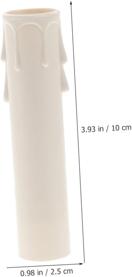 15PCS Drip Plastic Candle Sleeves for Chandeliers and Candelabra Bases