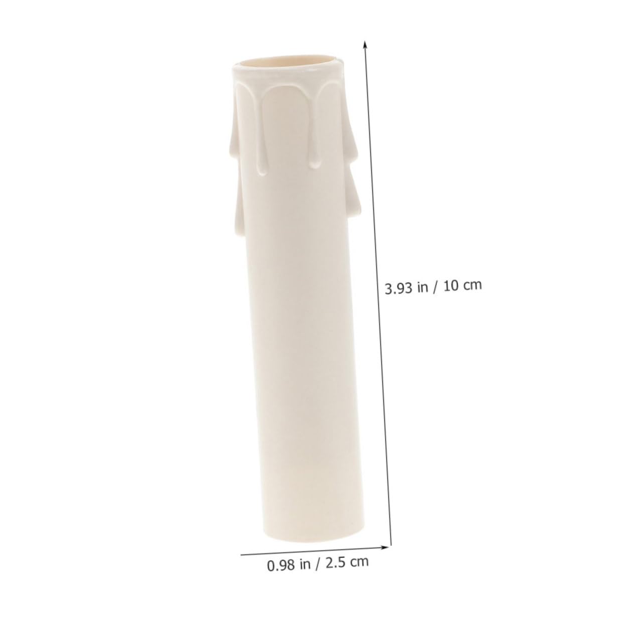 Happyyami 15pcs Chandelier Candle Sleeves Plastic Covers for Votive Holders