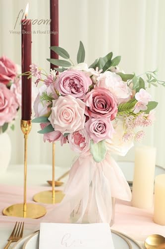 Floroom Dusty Rose Artificial Flowers Set