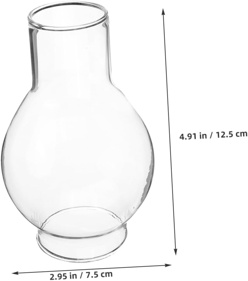 2pcs Clear Glass Candle Shade for Pillar Candles