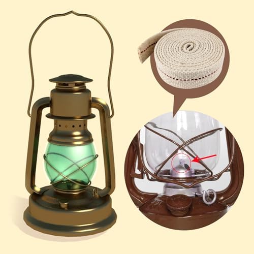 1 Roll Oil Lamp Wick - 65 Feet Length 1 Inch Width Replacement