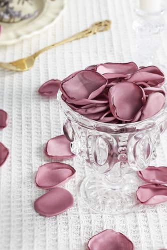 400pcs Satin Silk Rose Petals Lilac Dream