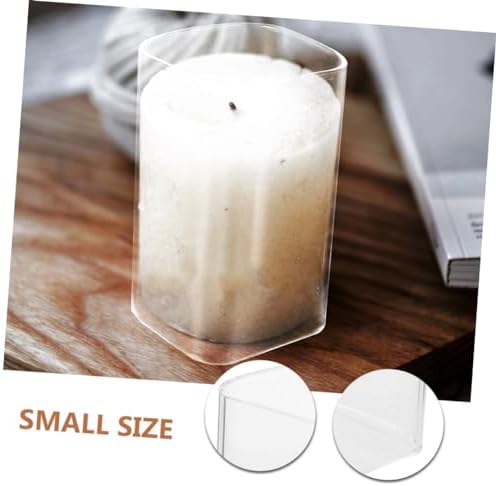 Clear Candle Holder Sleeve for Desktop Decorations