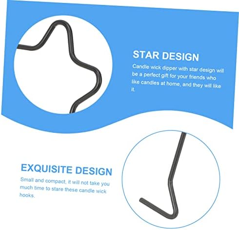 STOBAZA 2pcs Star Design Candle Wick Dippers