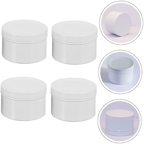 Housoutil 4pcs Aluminum Candle Holders for Wax Projects and Storage