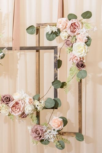Lings Moment Garden Dusty Rose Artificial Wedding Flowers Combo