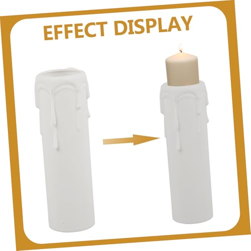 12pcs Chandelier Socket Covers with Wax Drop Effect