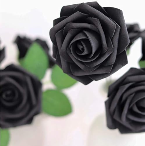 Higfra Artificial Flowers 50 Stems Realistic Roses