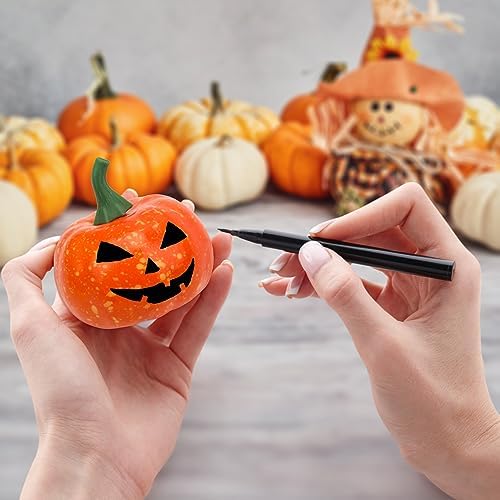 Coolrunner 12 Pack Realistic Artificial Fall Pumpkins - Orange