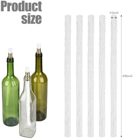 5 Pack Fiberglass Torch Wicks for Long Life Use