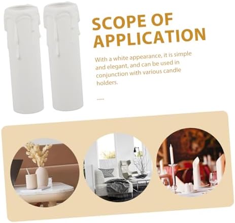 12pcs Drip Candle Sleeves for Chandeliers Home Decor