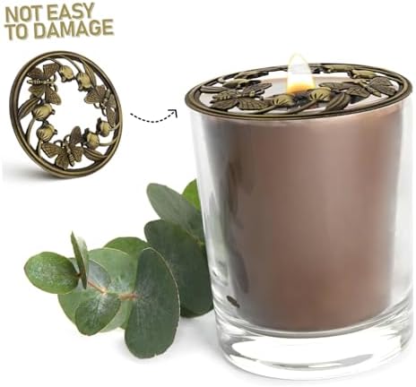 Ipetboom Candle Covers Sleeve Jar Candle Toppers Aromatherapy Shield