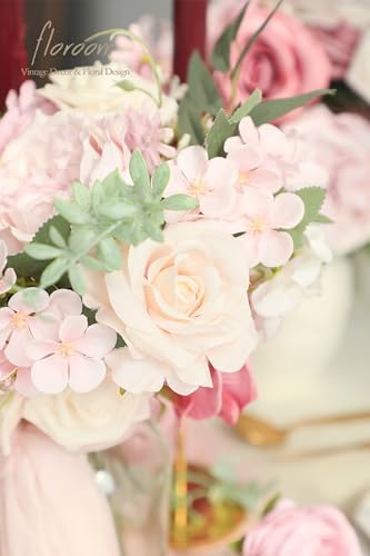 Floroom Dusty Rose Artificial Flowers Set