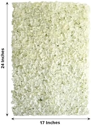 Efavormart 4 Piece Cream Silk Hydrangea Flower Decor Wall