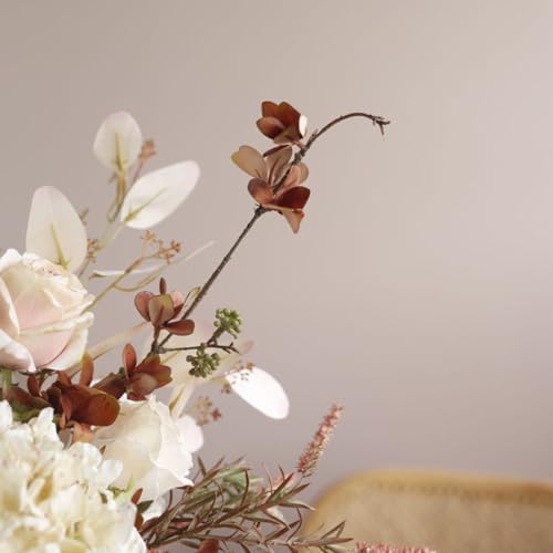 Autumn Rose Hydrangea Artificial Flower Bouquet White